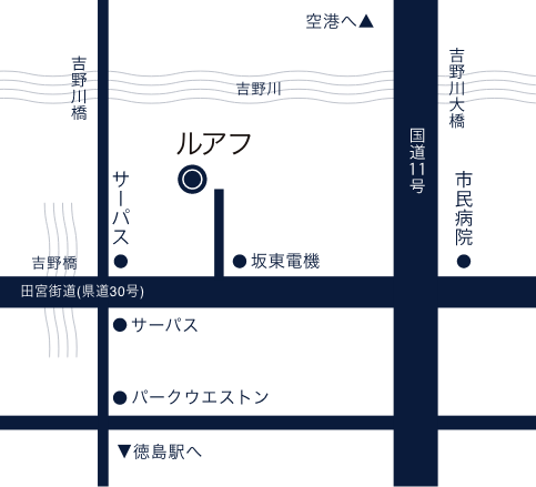 藍染工房ルアフの場所
